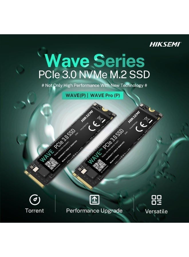 HIKSEMI SSD WAVE Pro(P) 1024G, PCIe Gen 3 x 4, NVMe, 80.15 mm × 22.15 mm × 2.38 mm Up to 3520MB/s read speed, 2900MB/s write speed, Internal Solid State Drive, 5 years warranty - Image 3